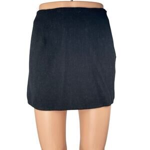 Princess Polly Women's Black High Waisted Pull On Stretch Pencil Mini Skirt 4
